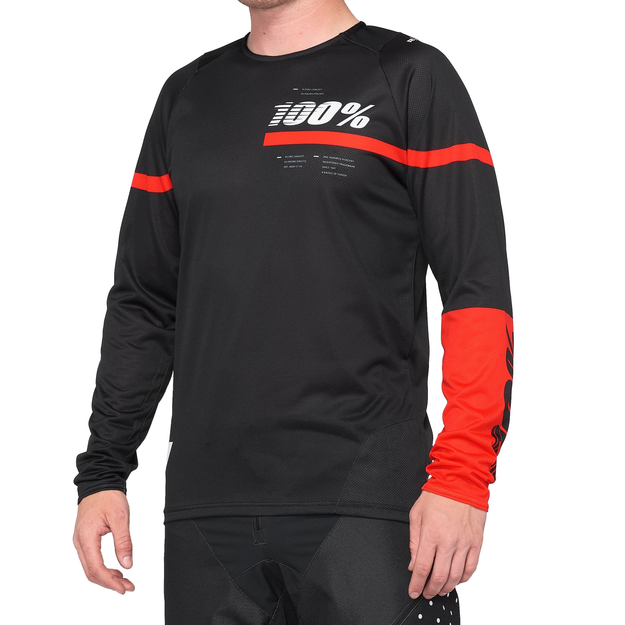 100% - R-CORE JERSEY BLACK RED
